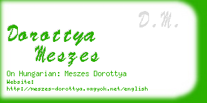 dorottya meszes business card